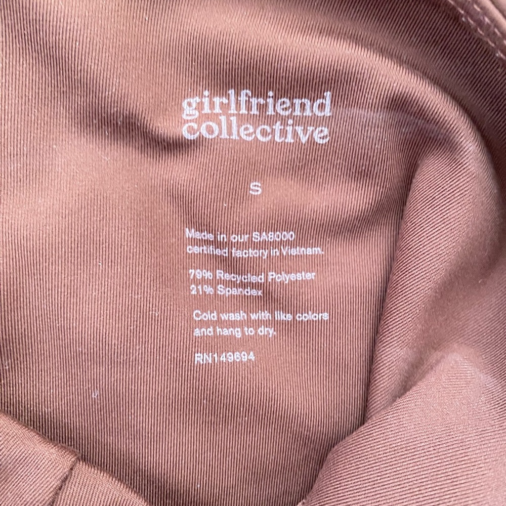Girlfriend Collective Brown Set Leggings Bra Tank Top Small - Picture 11 of 14